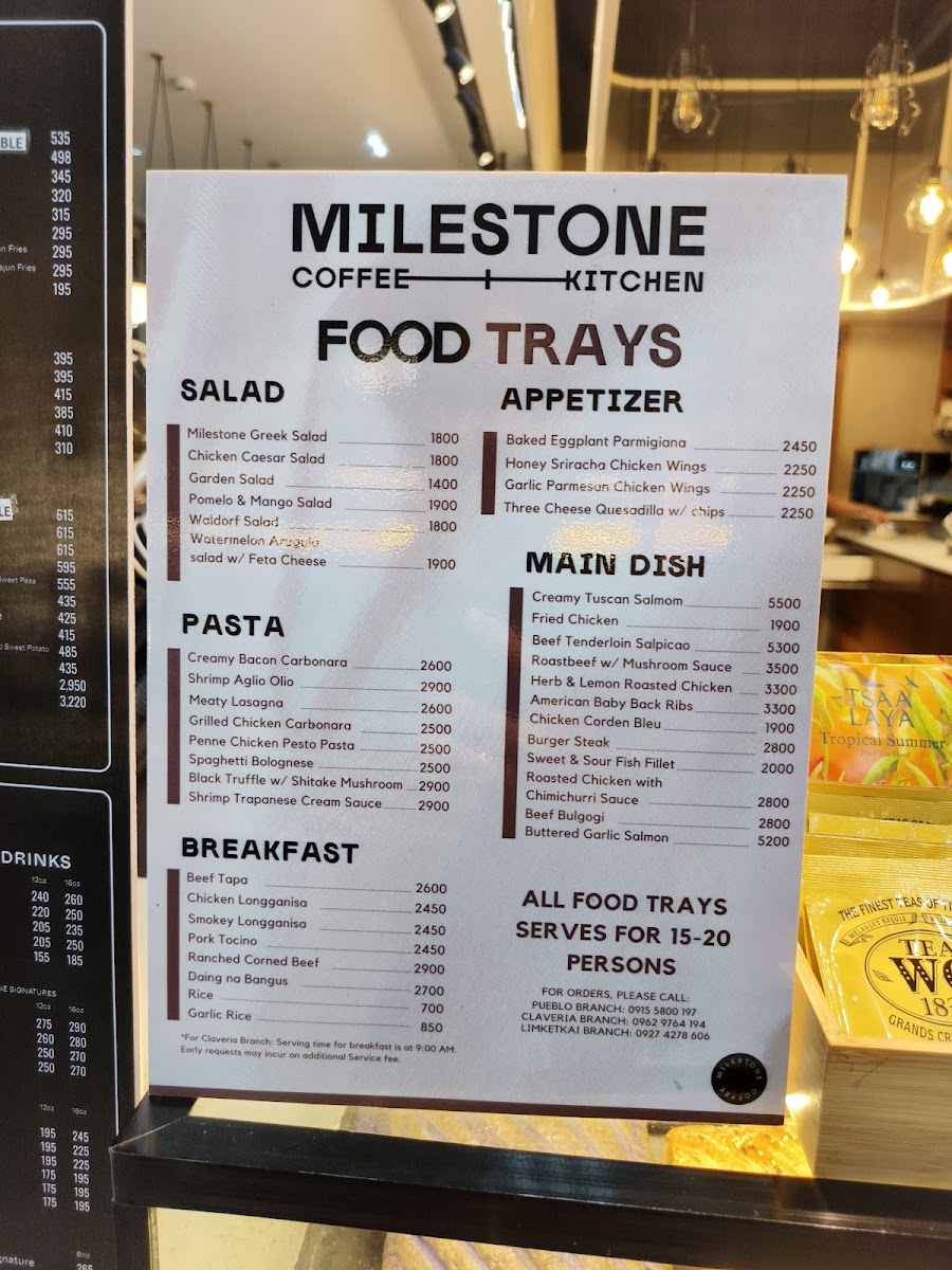 Milestone Coffee + Kitchen Uptown Photo Menu 9