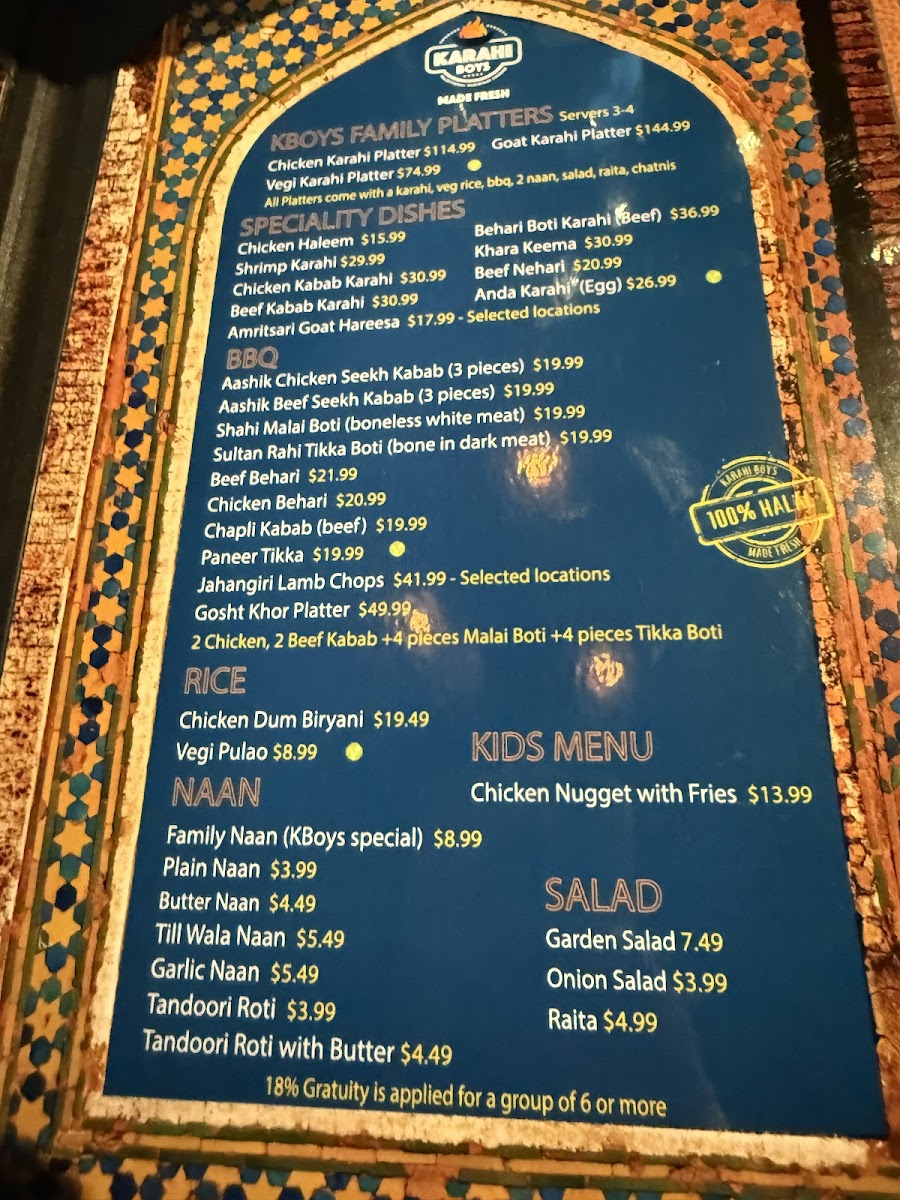 Karahi Boys Photo Menu 7