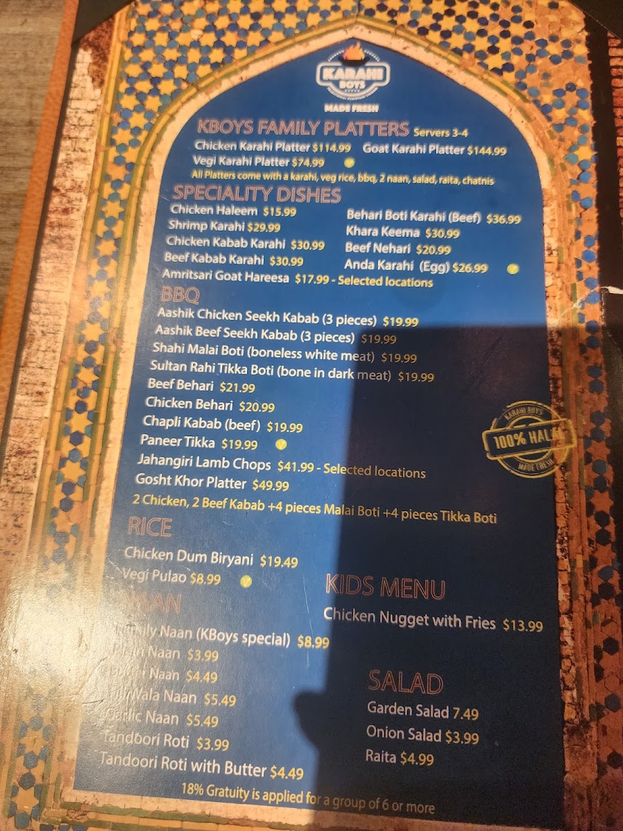 Karahi Boys Photo Menu 9
