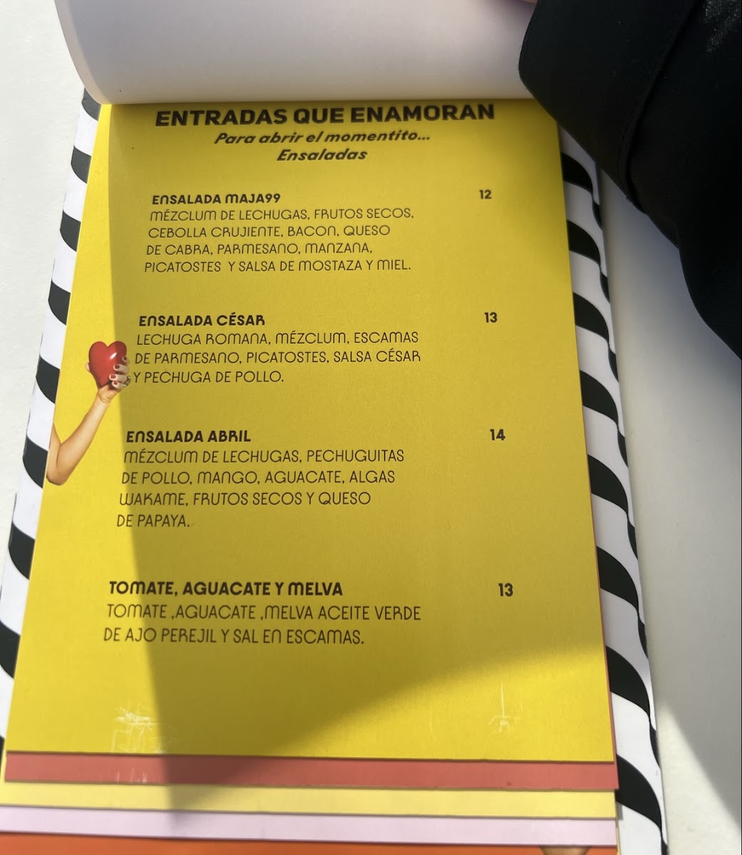 La Maja 99 Photo Menu 3