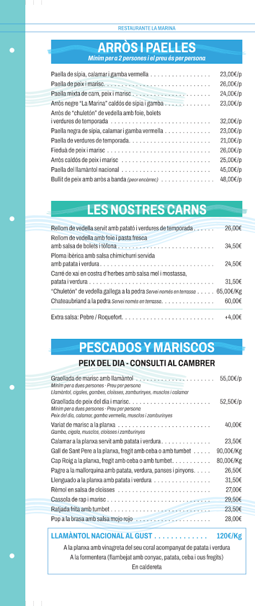 Restaurante La Marina Photo Menu 4