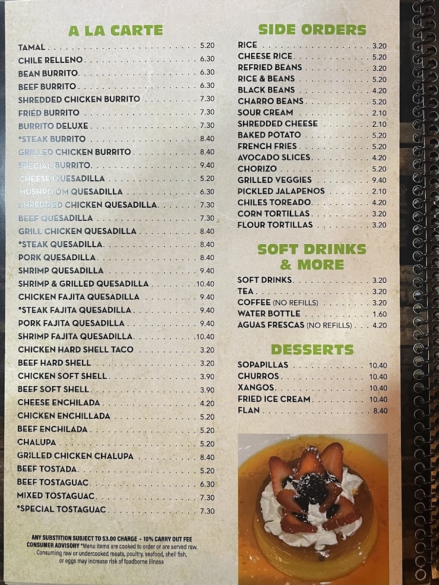 La Cienega Mexican Grill & Seafood Photo Menu 2