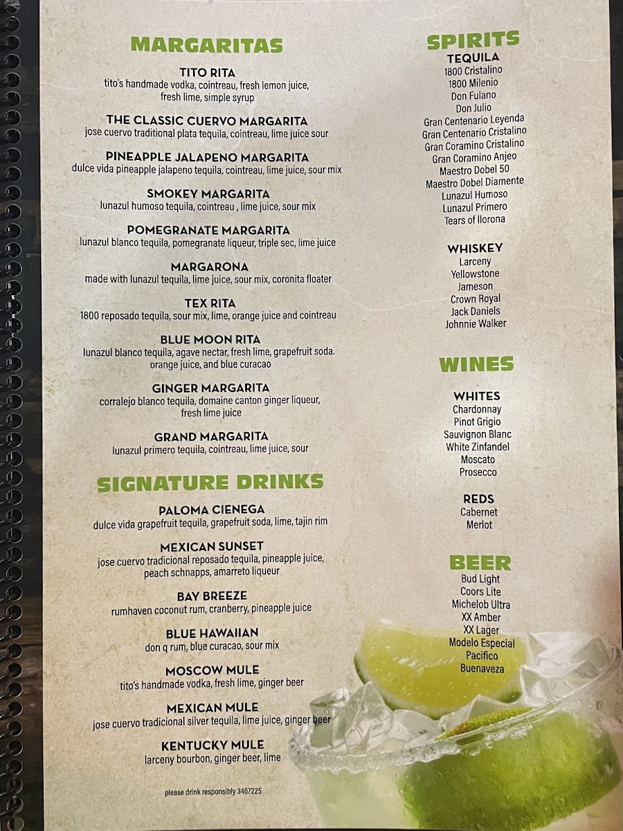 La Cienega Mexican Grill & Seafood Photo Menu 4