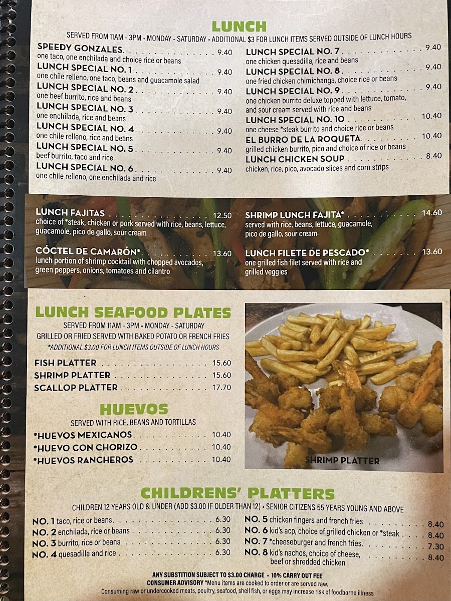 La Cienega Mexican Grill & Seafood Photo Menu 5