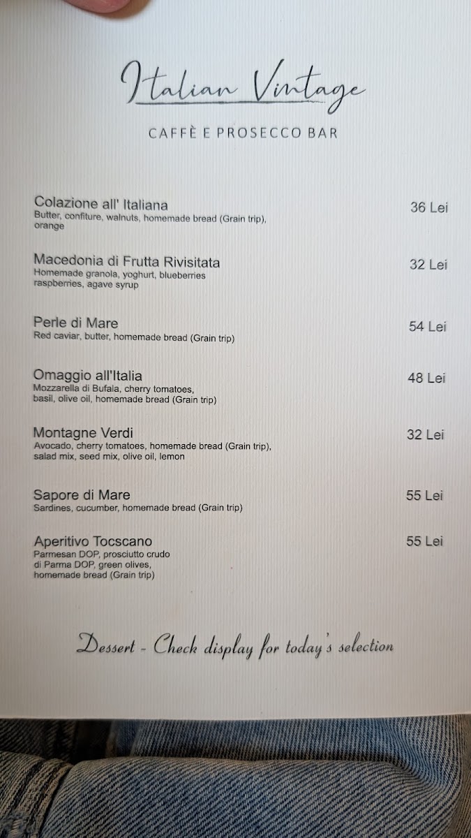 Italian Vintage Caffe & Prosecco Bar Photo Menu 2