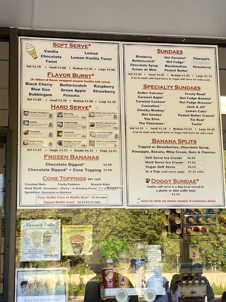 Frosty Boy Grand Rapids Photo Menu 5