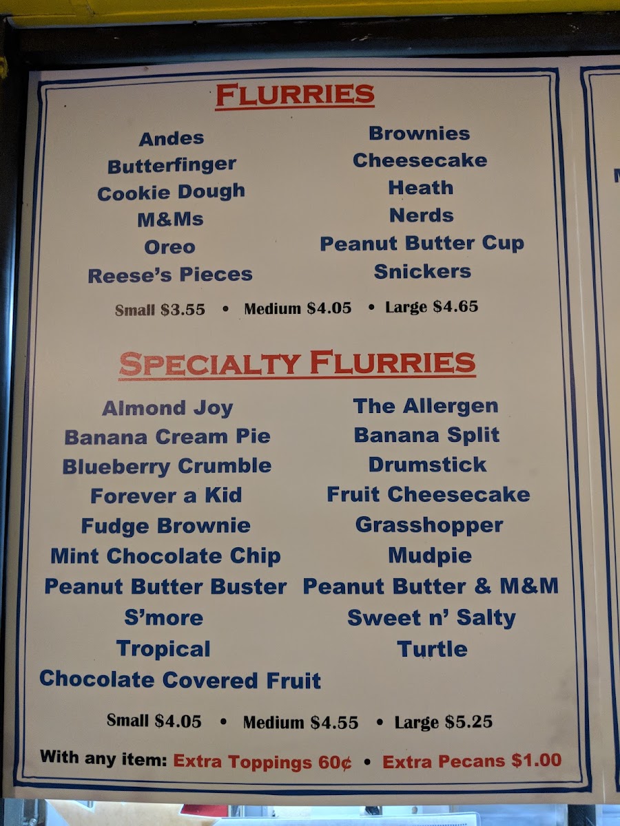 Frosty Boy Grand Rapids Photo Menu 9