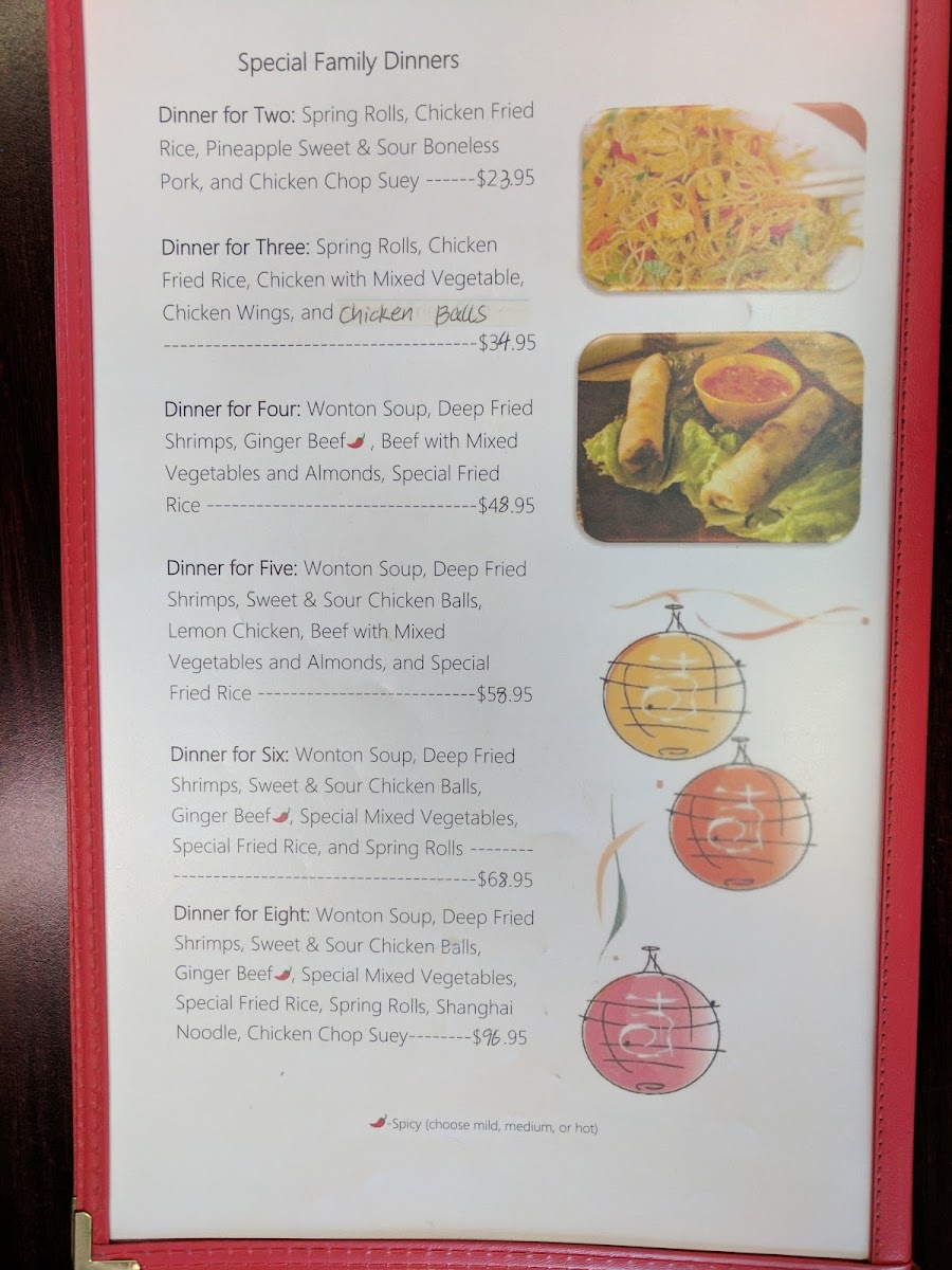 Bethune Chinese Kitchen Photo Menu 6