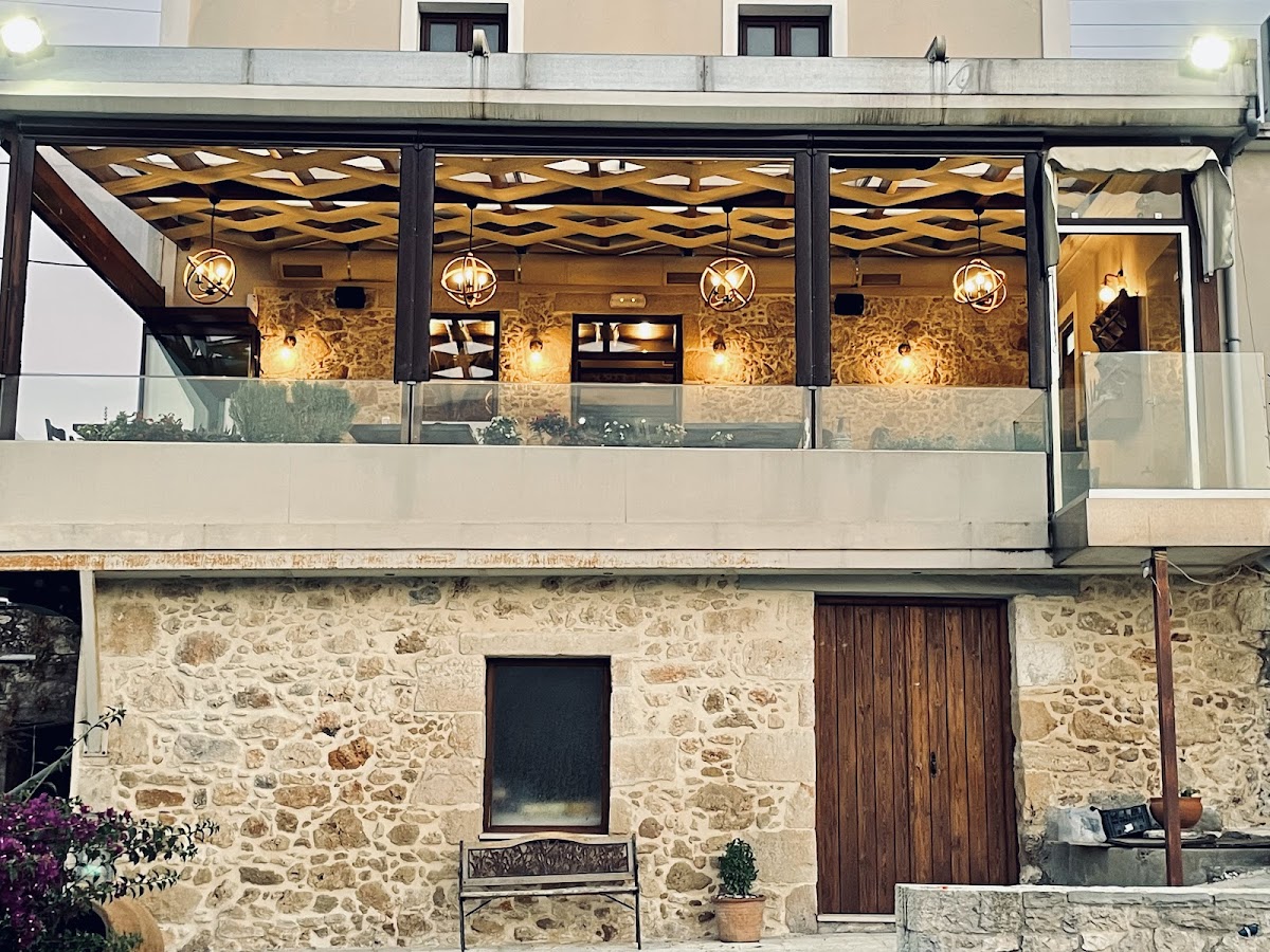 Veranda of Prines - Cretan cuisine