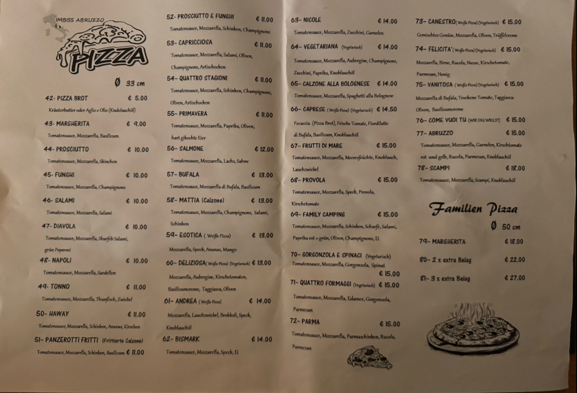 Mosella Bar & Terrasse | Pizzeria Abruzzo Photo Menu 3