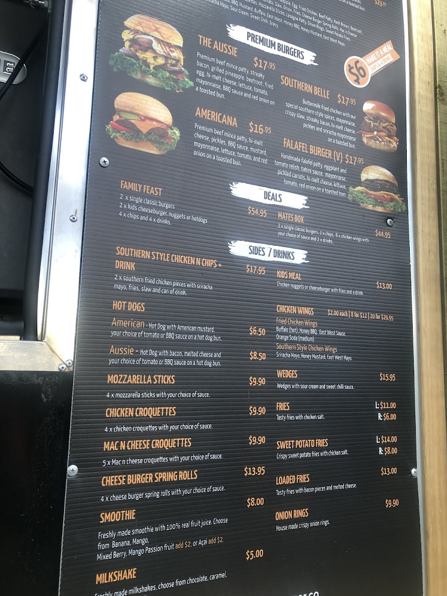 World Burger Blue Mountains Photo Menu 9