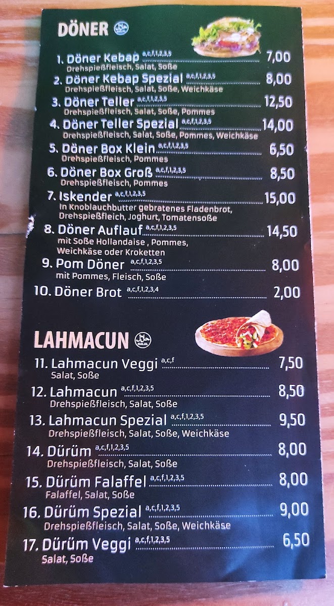 Kenan's Pizza Kebap Haus Photo Menu 2