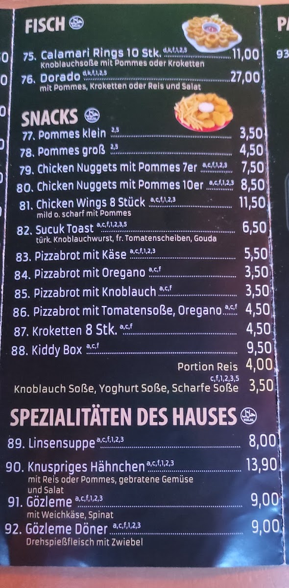 Kenan's Pizza Kebap Haus Photo Menu 8