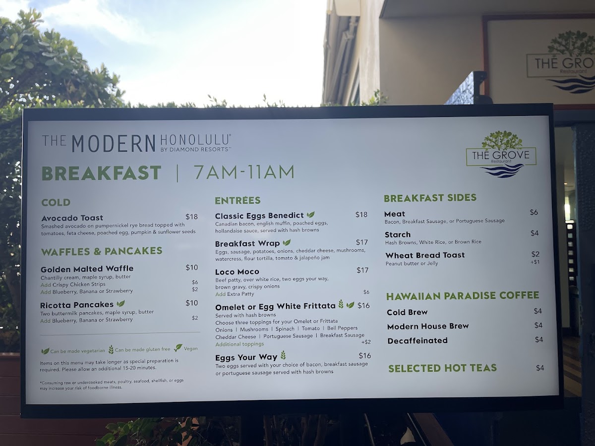 The Grove Restaurant & Bar Photo Menu 10