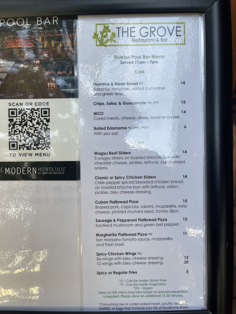 The Grove Restaurant & Bar Photo Menu 7