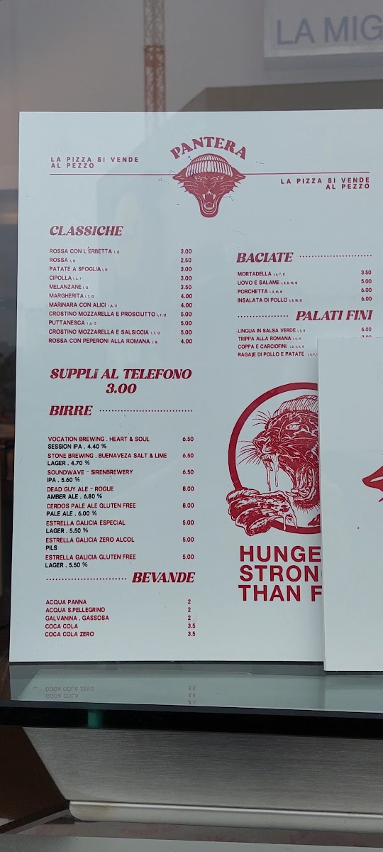 Pantera Pizza Rustica Photo Menu 3