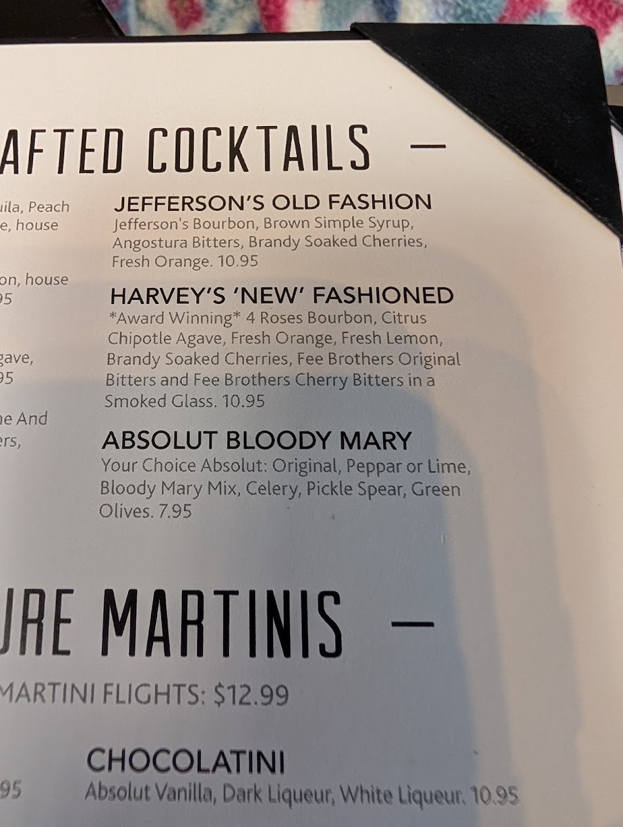 Harvey's Grill & Bar Photo Menu 6