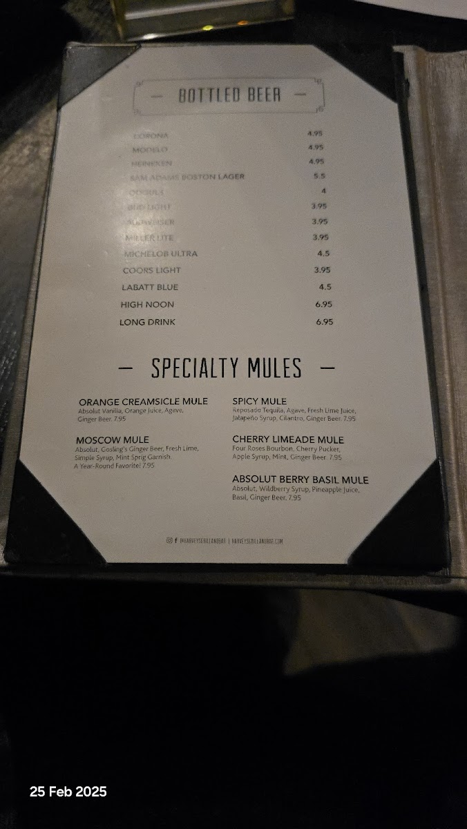 Harvey's Grill & Bar Photo Menu 8