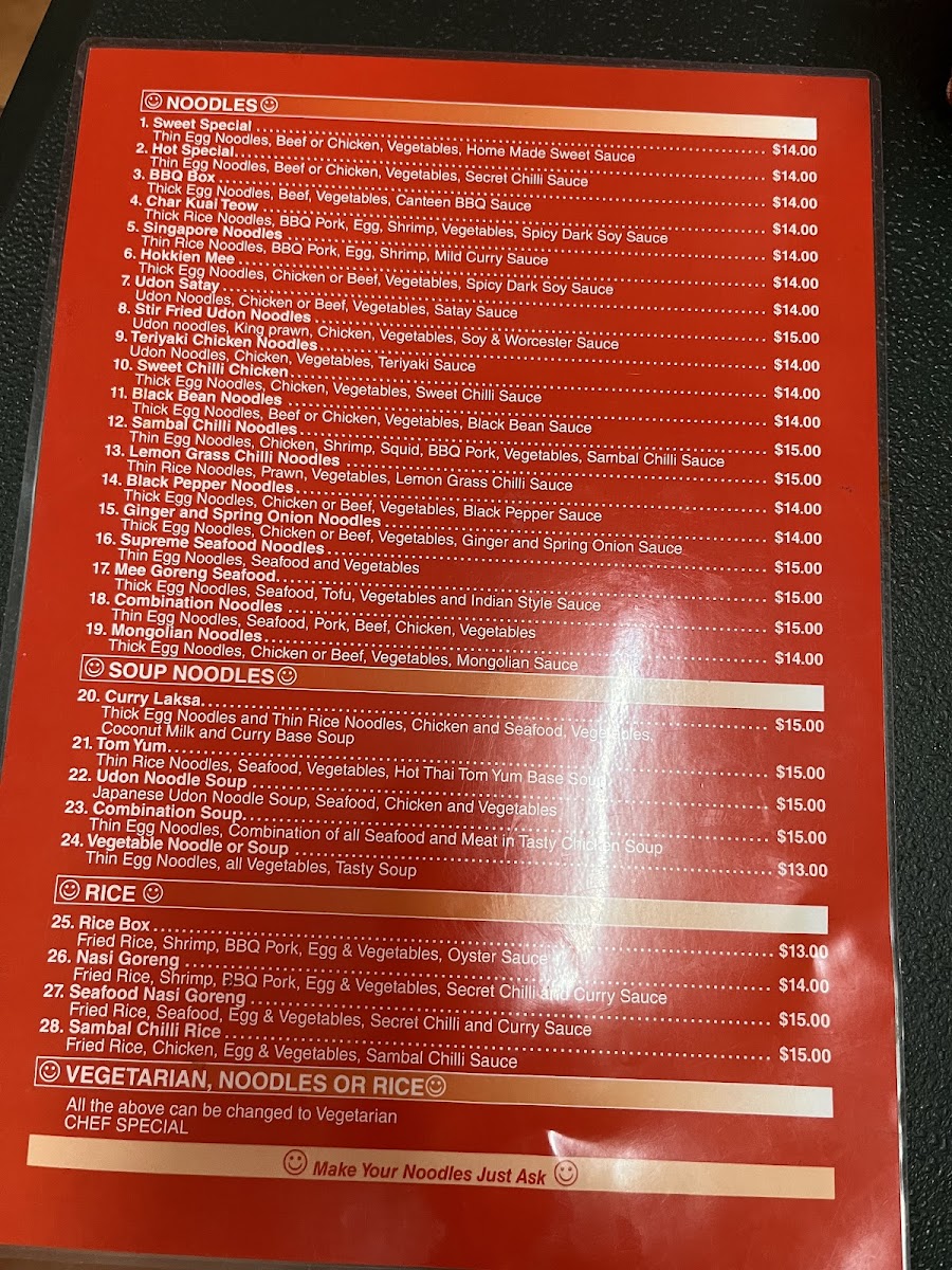 Noodle Canteen Photo Menu 2