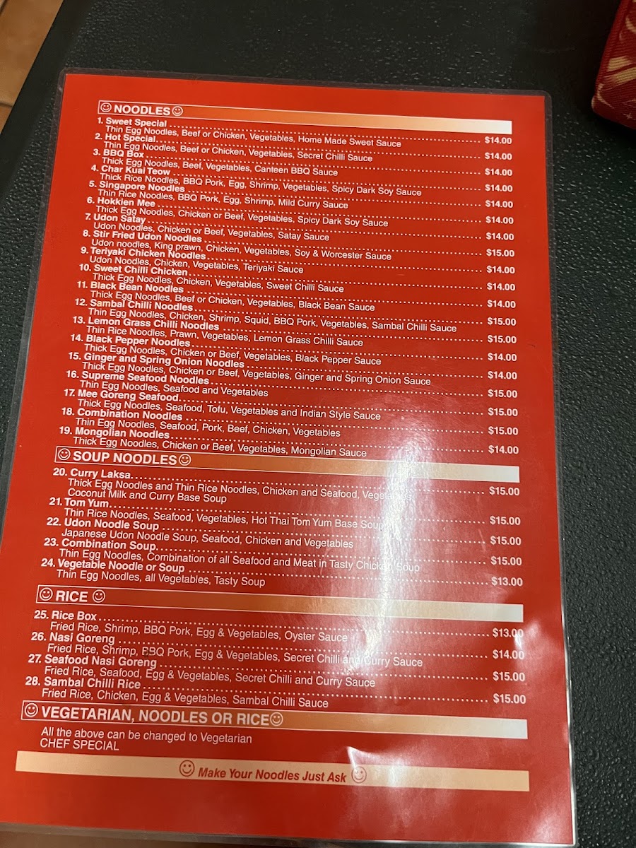 Noodle Canteen Photo Menu 3