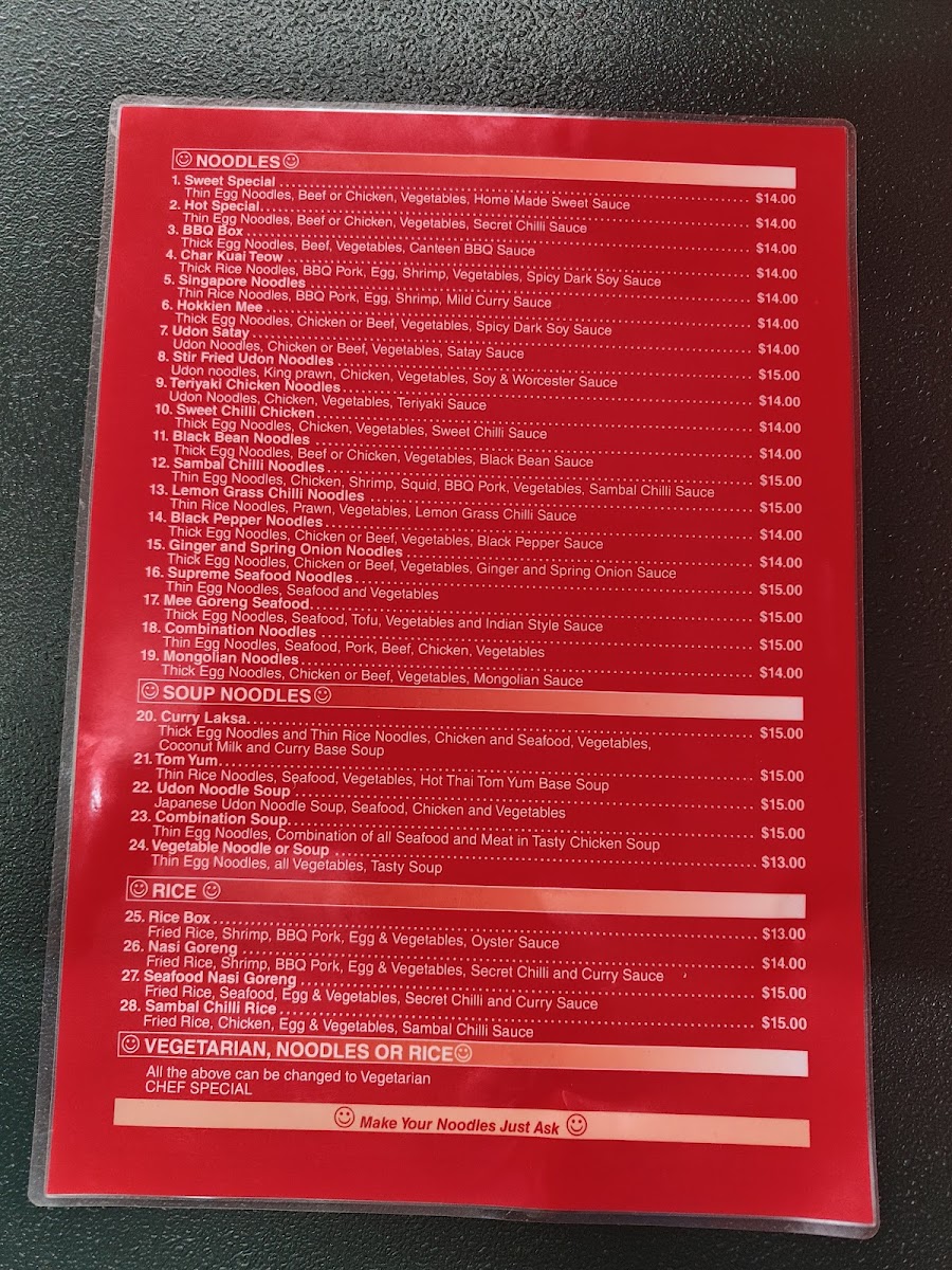 Noodle Canteen Photo Menu 6