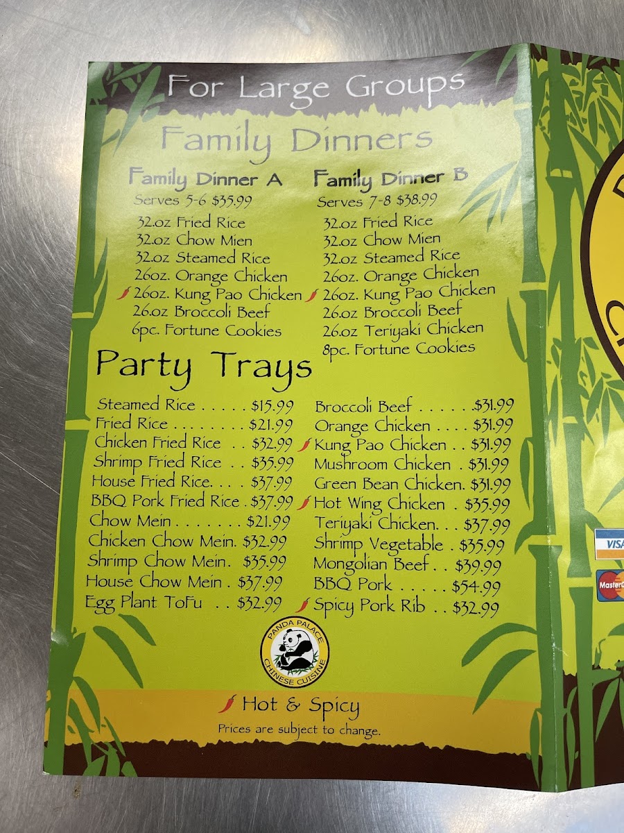 Panda Palace Murrieta Photo Menu 1