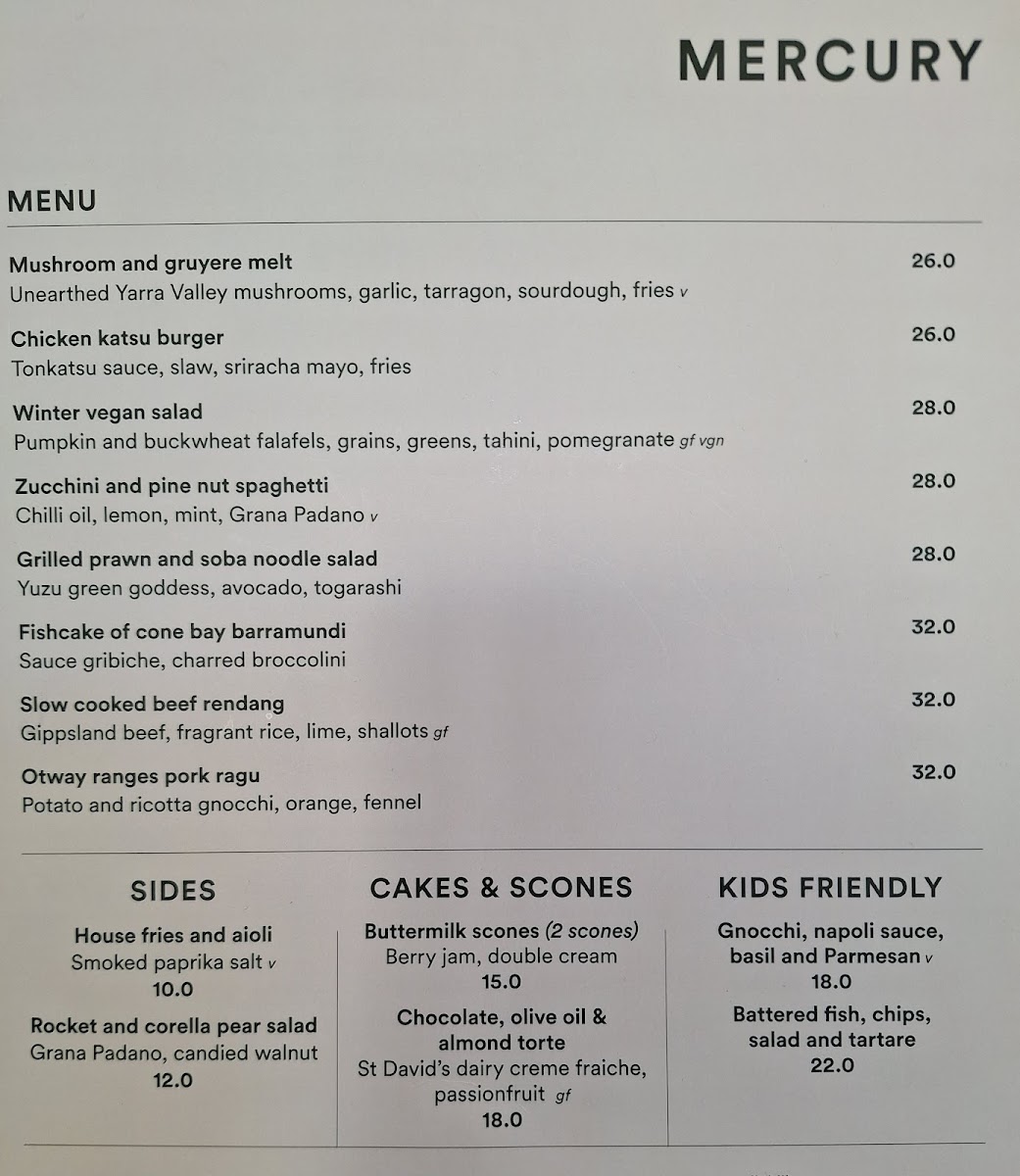 Melbourne Museum - Museum Market Cafe Photo Menu 1