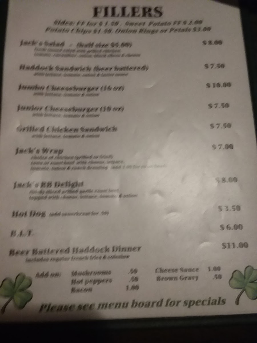 Jack's Pub Photo Menu 10