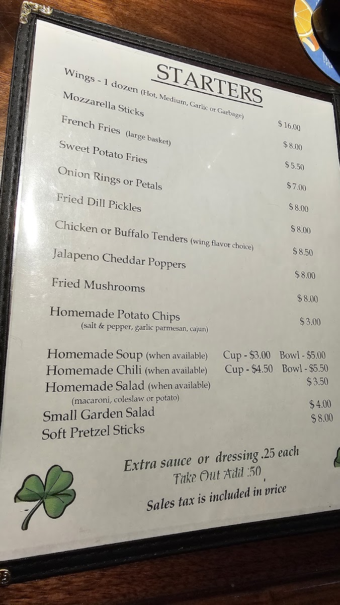 Jack's Pub Photo Menu 2