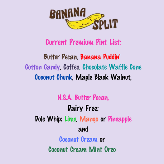 Banana Split LLC Photo Menu 8