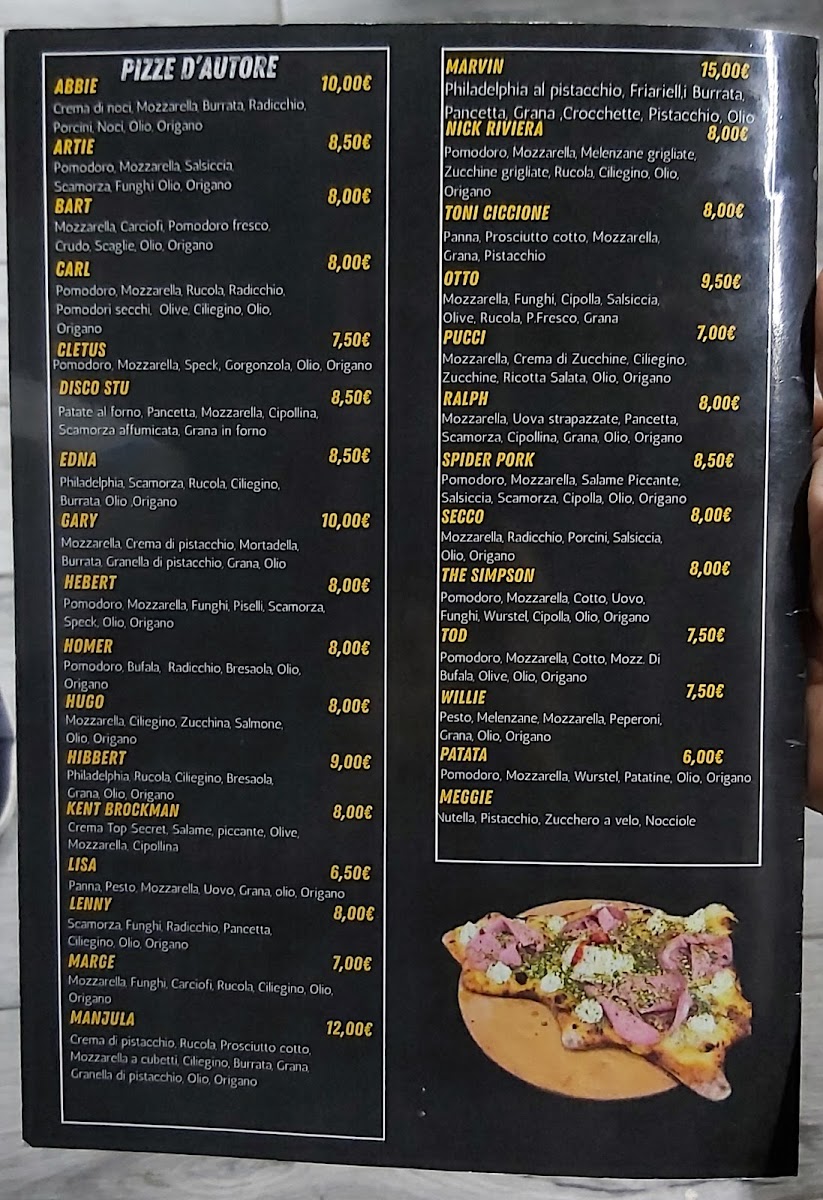 The Simpson Photo Menu 1