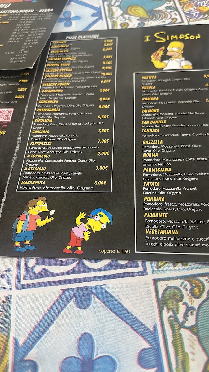 The Simpson Photo Menu 6