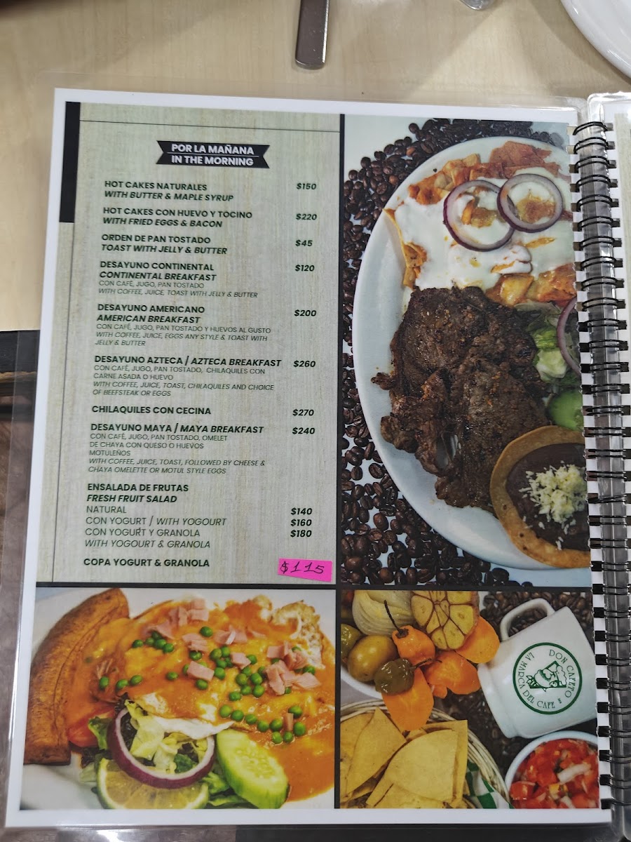 Don Cafeto Photo Menu 3