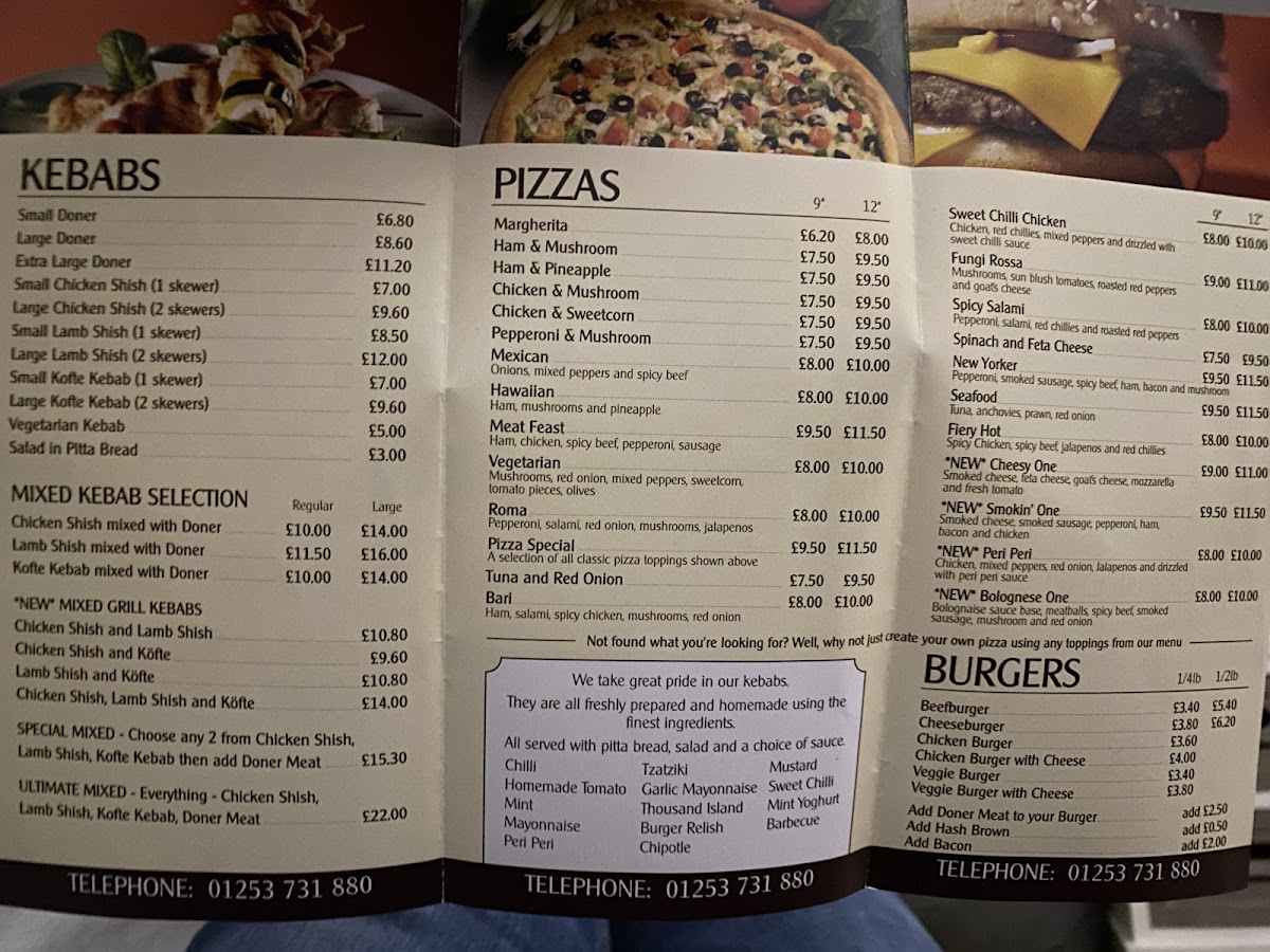 Ahmet Turkish Kebab House Photo Menu 1