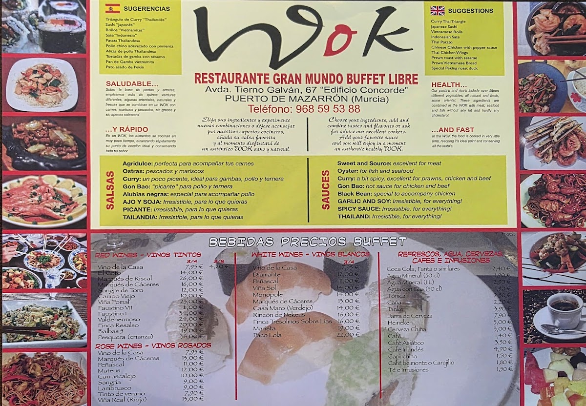 RESTAURANTE GRAN MUNDO WOK BUFFET LIBRE Photo Menu 1