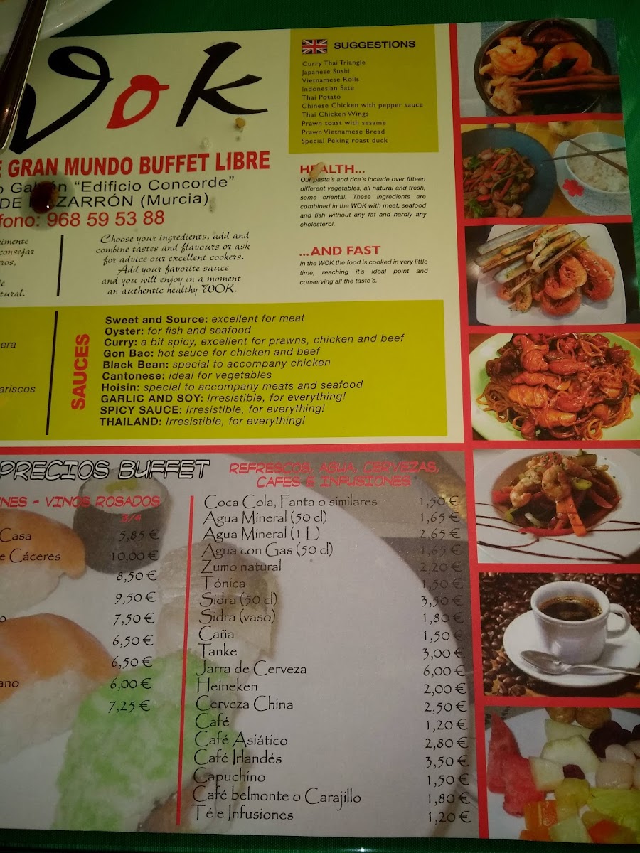 RESTAURANTE GRAN MUNDO WOK BUFFET LIBRE Photo Menu 10