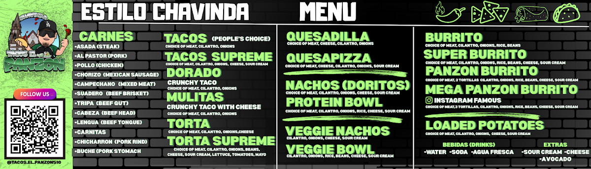 Tacos el Panzón Photo Menu 1