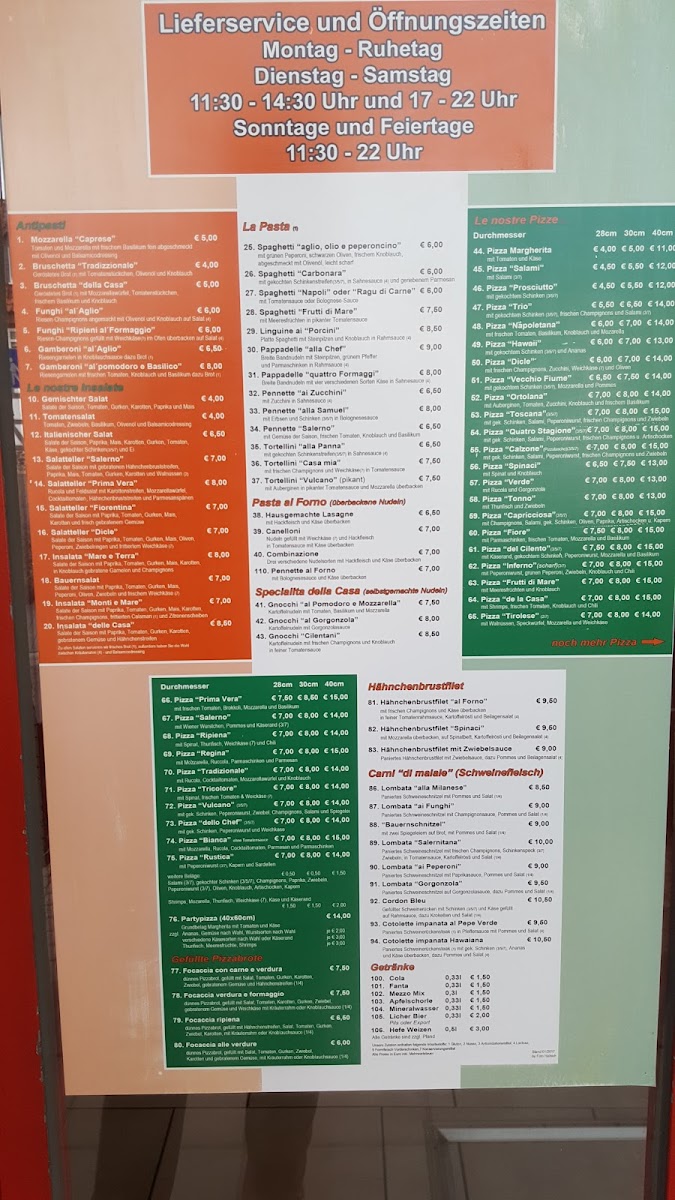 Pizzeria Salerno Photo Menu 3