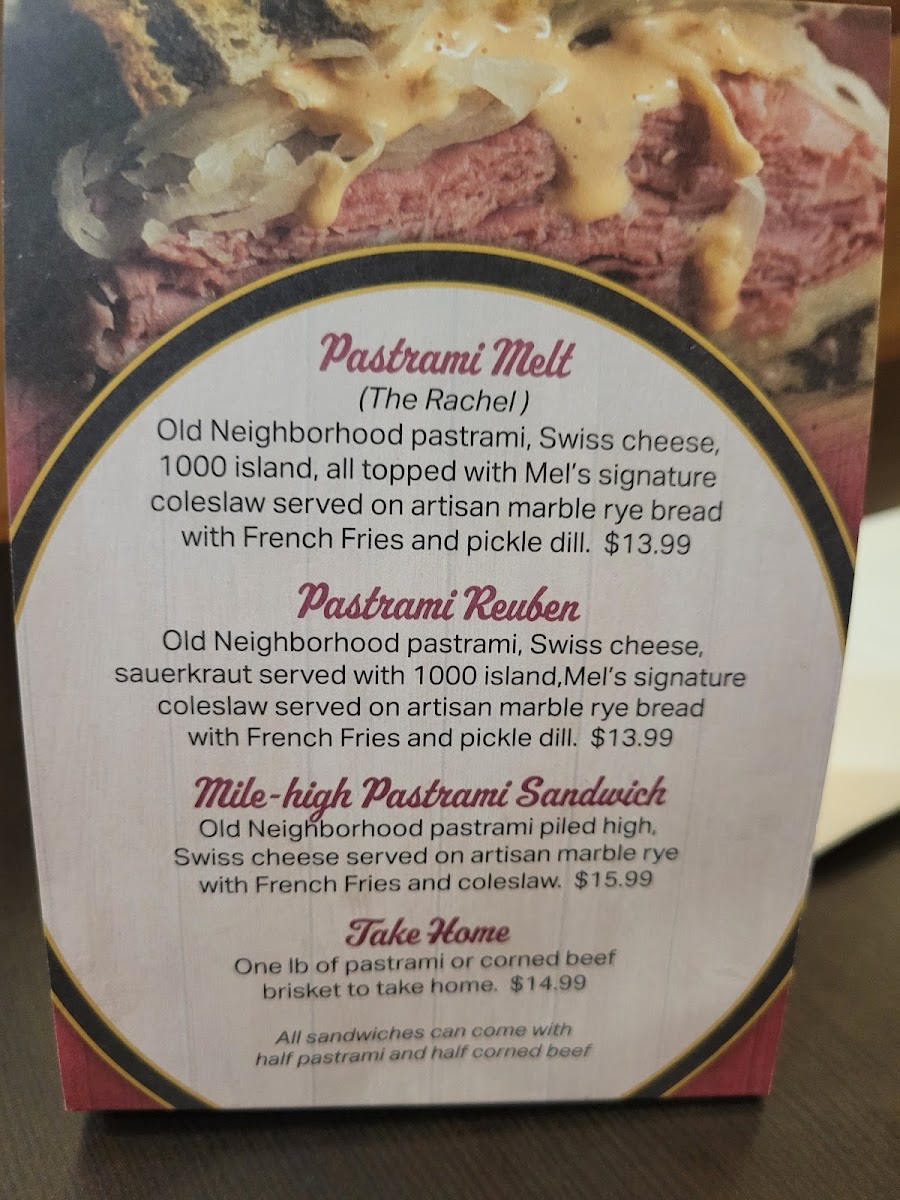 Mel's Diner - Cape Coral Photo Menu 1
