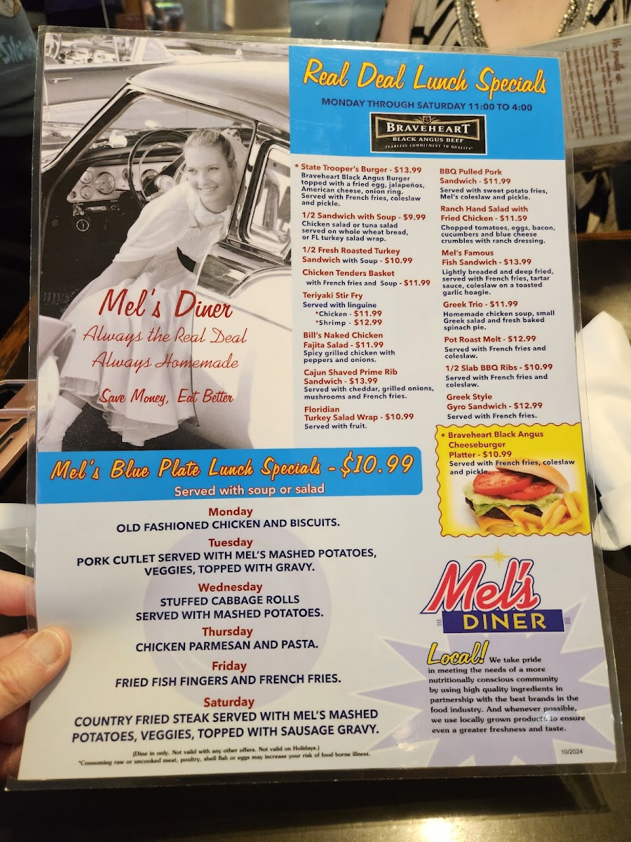 Mel's Diner - Cape Coral Photo Menu 2