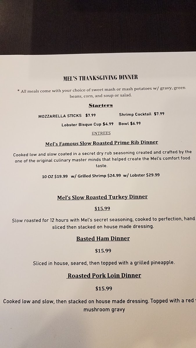 Mel's Diner - Cape Coral Photo Menu 6