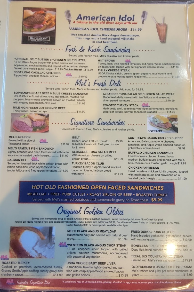 Mel's Diner - Cape Coral Photo Menu 8