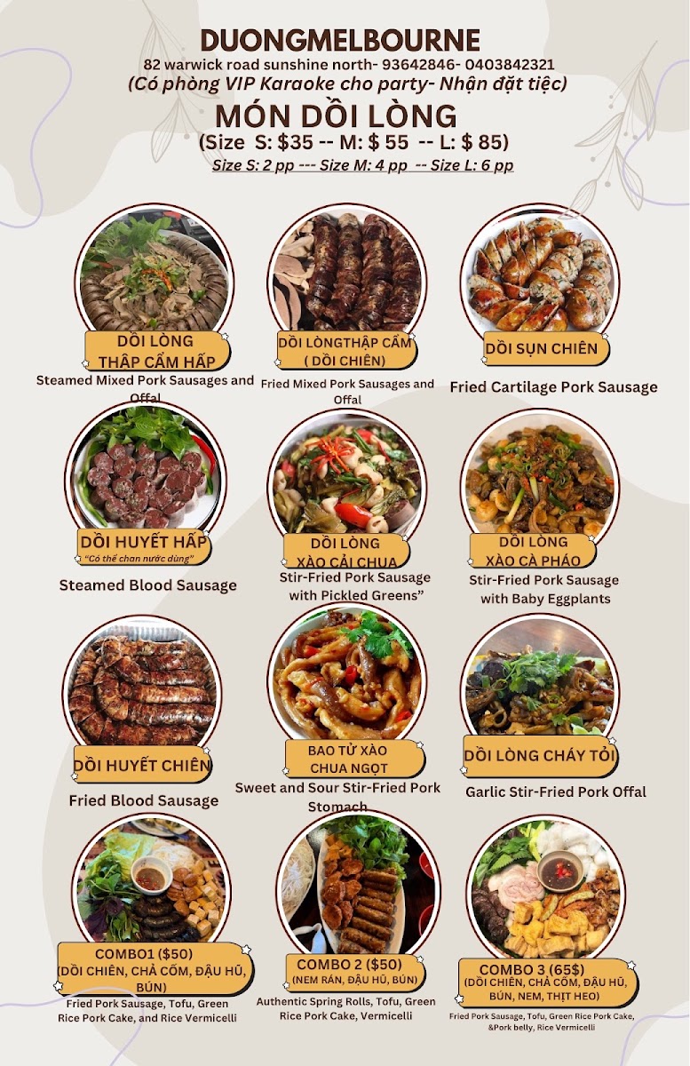 Duong Melbourne Photo Menu 4