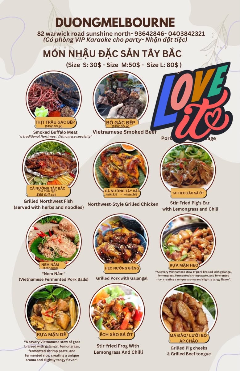 Duong Melbourne Photo Menu 8
