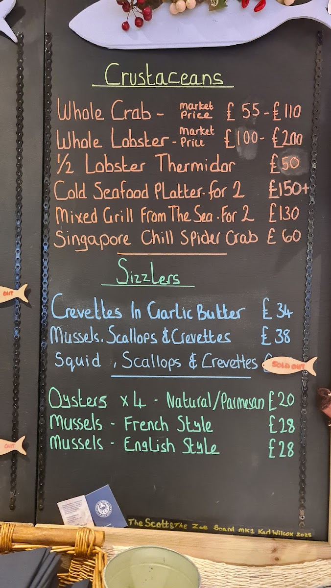 The Quayside Photo Menu 2
