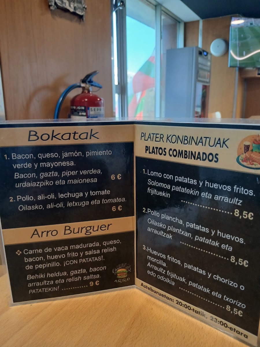 Leioako Batzokia Photo Menu 1
