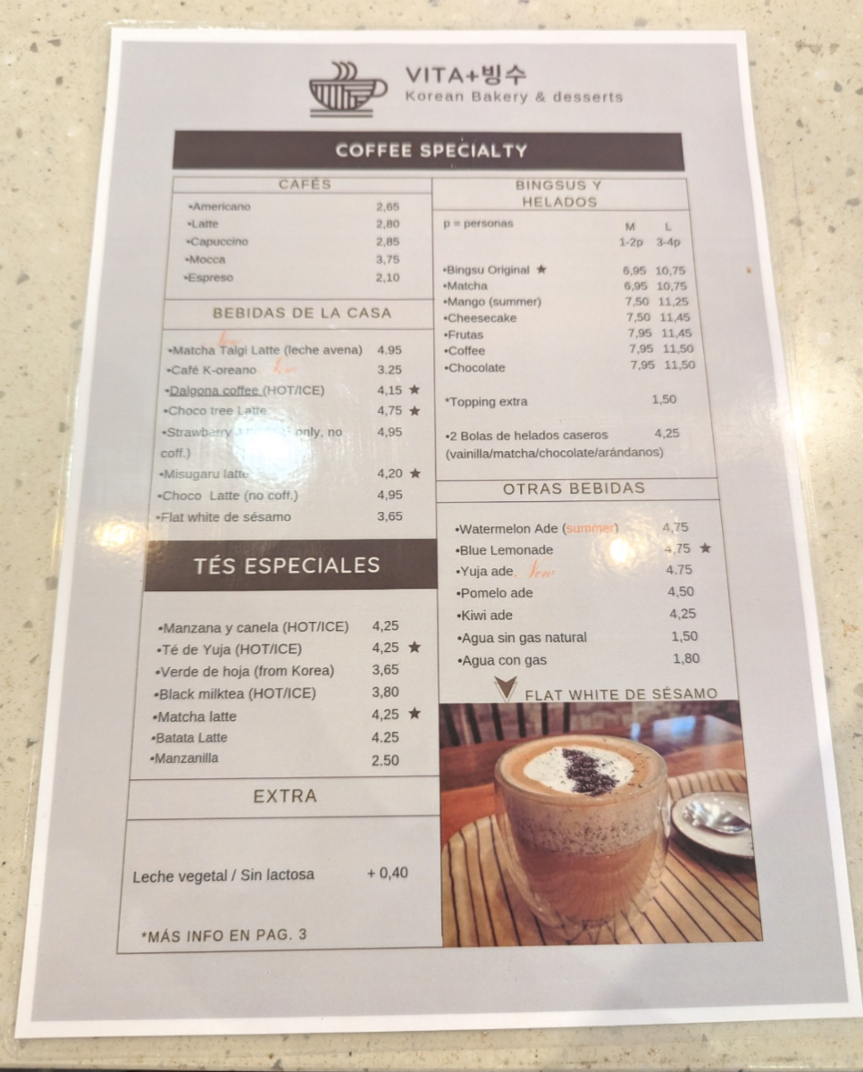 Vita+(Bingsu Café) 한국 빙수 카페 Photo Menu 2