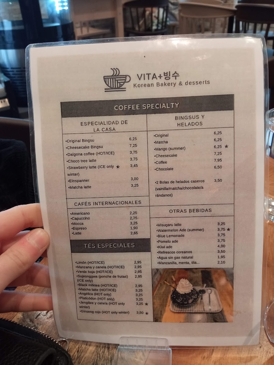 Vita+(Bingsu Café) 한국 빙수 카페 Photo Menu 9