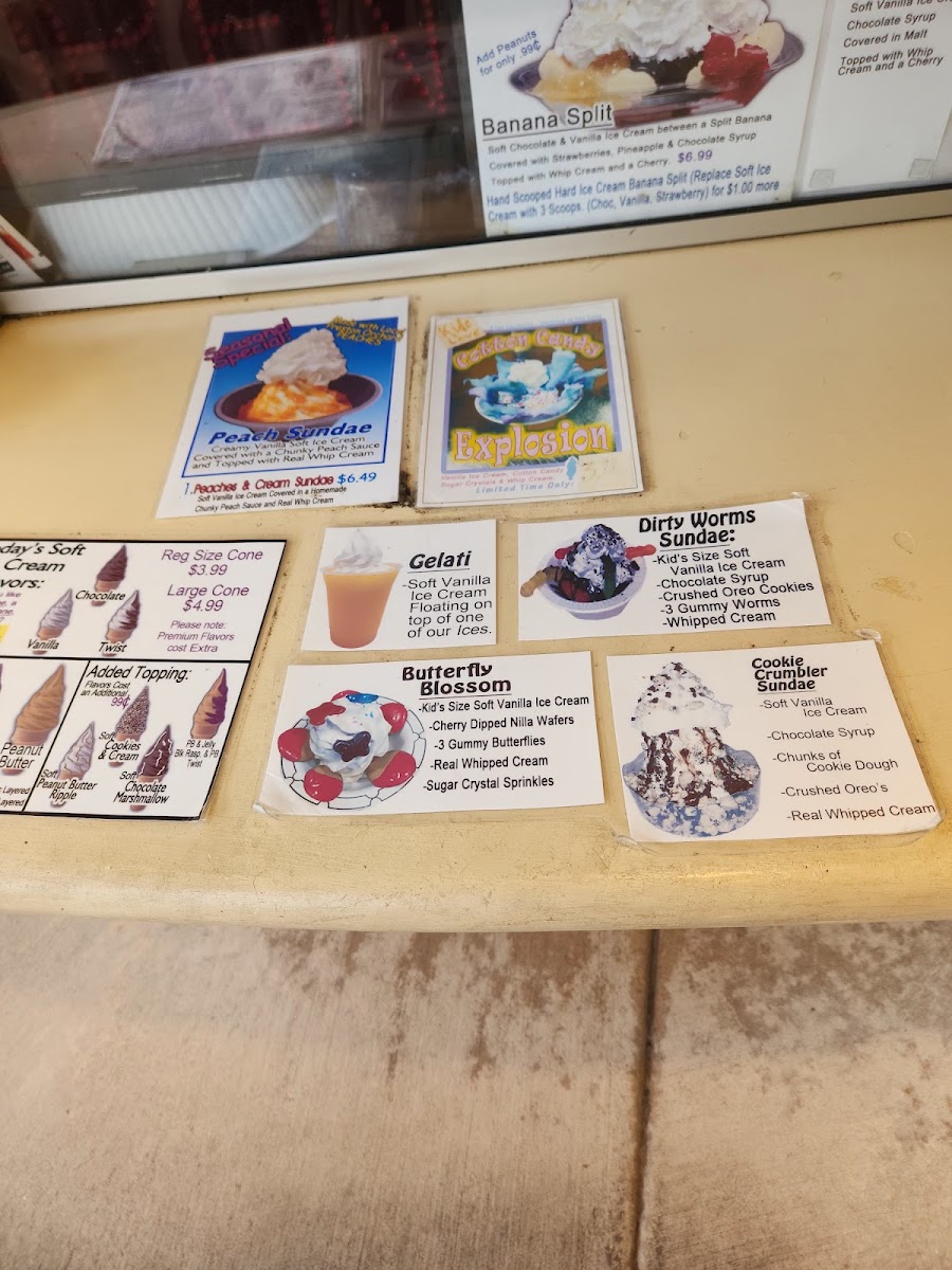Wertz Ice Cream Cone Photo Menu 1