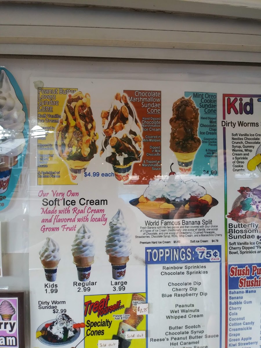 Wertz Ice Cream Cone Photo Menu 4